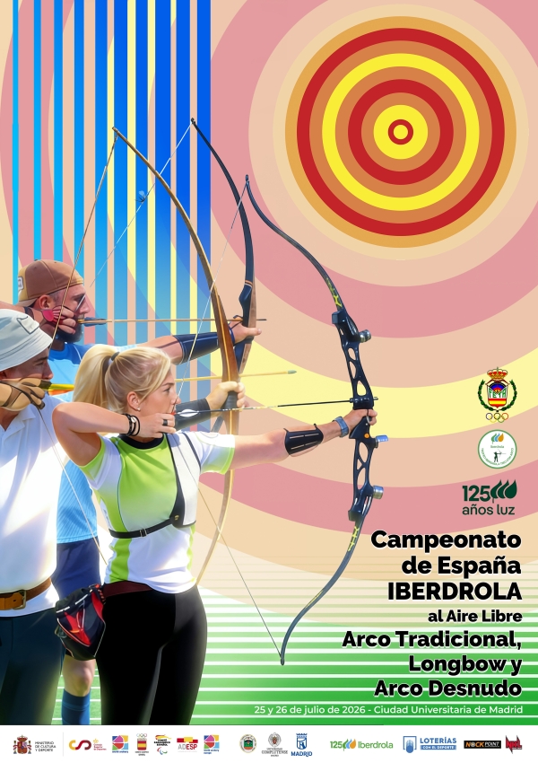 Campeonato de España Iberdrola de Arco Tradicional, Longbow y Arco Desnudo al Aire Libre 2025-2026